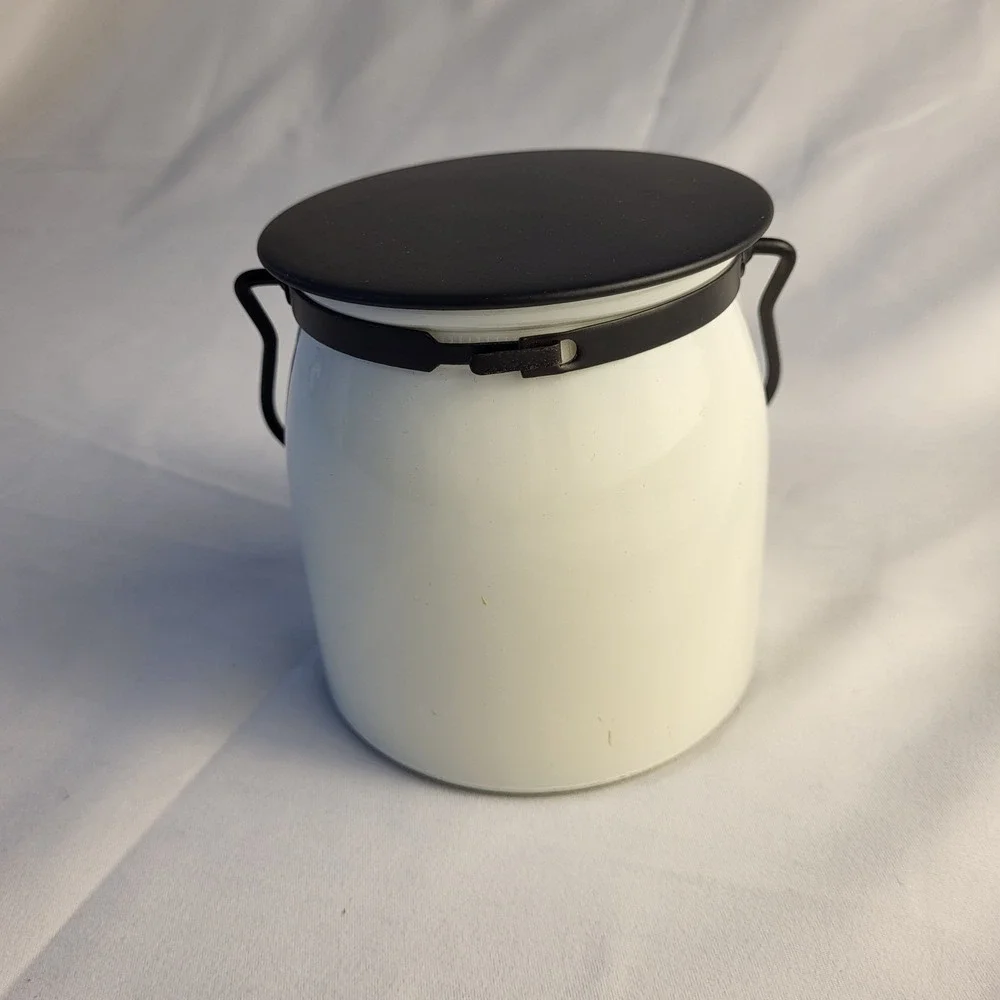 New Milkhouse Candle- Rosewater (Retired Scent) Double Wick 16 Ounce Jar Candle